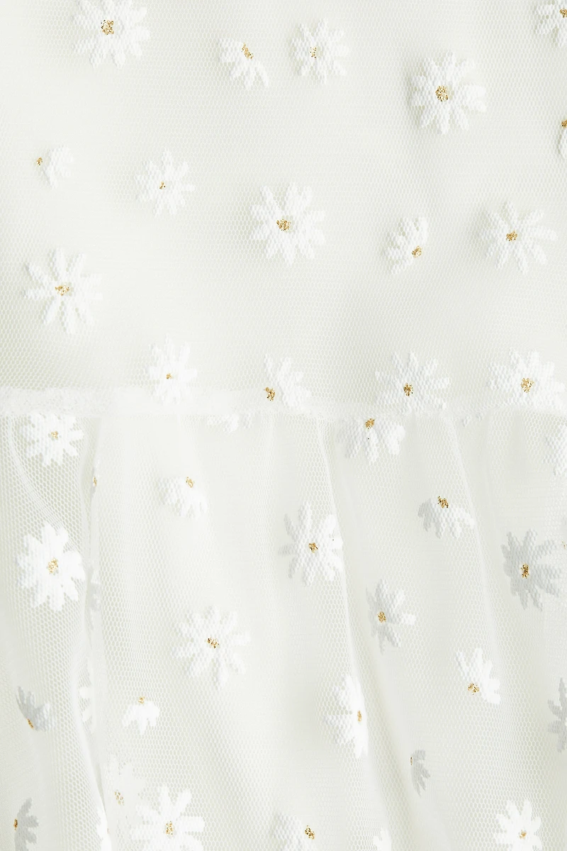 Embroidered-Detail Dress