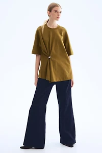 Metal-Detail T-Shirt