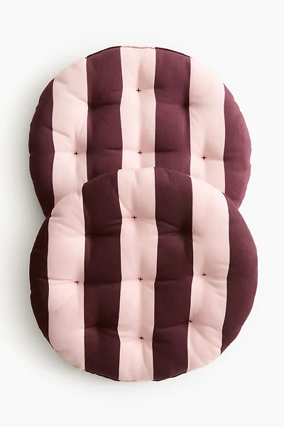Lot de 2 coussins d'assise ronds