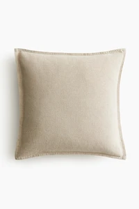 Housse de coussin en lin mélangé