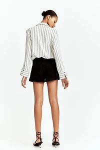 High-Waist Denim Shorts