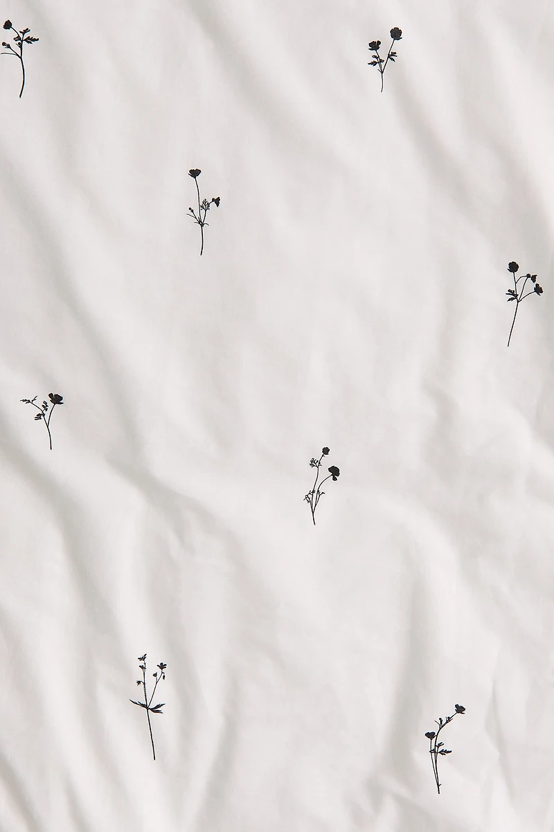 Patterned Cotton King/Queen Duvet Cover Set