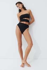 Padded-Cup Bandeau Swimsuit