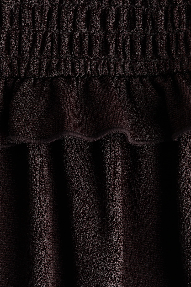 Smocked-Bodice Strappy Dress