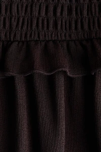 Smocked-Bodice Strappy Dress