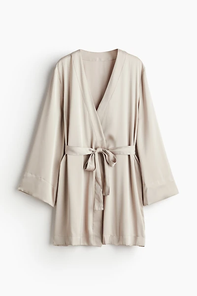 Robe de chambre en satin