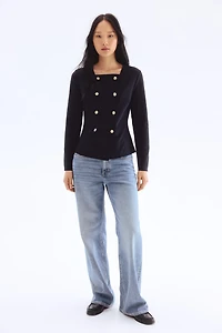 Double-Breasted Cardigan