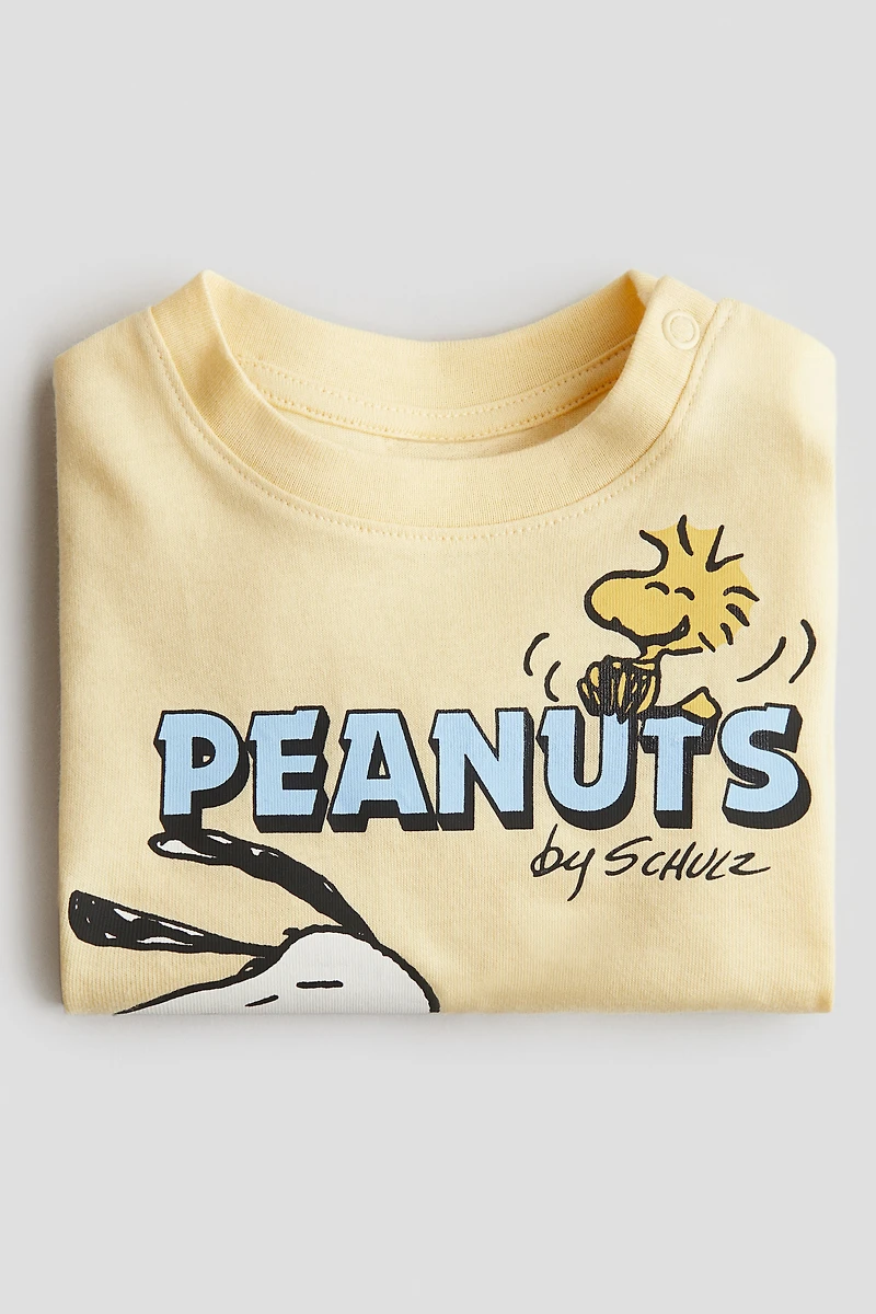 T-shirt en coton avec motif imprimé