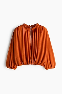 Gathered Viscose Top