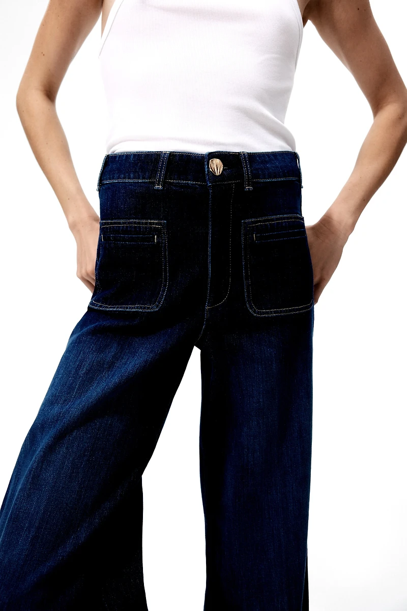 Wide High Jeans