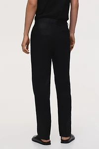 Slim-Fit Linen Suit Pants