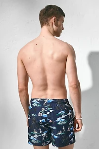 Patterned Swim Shorts