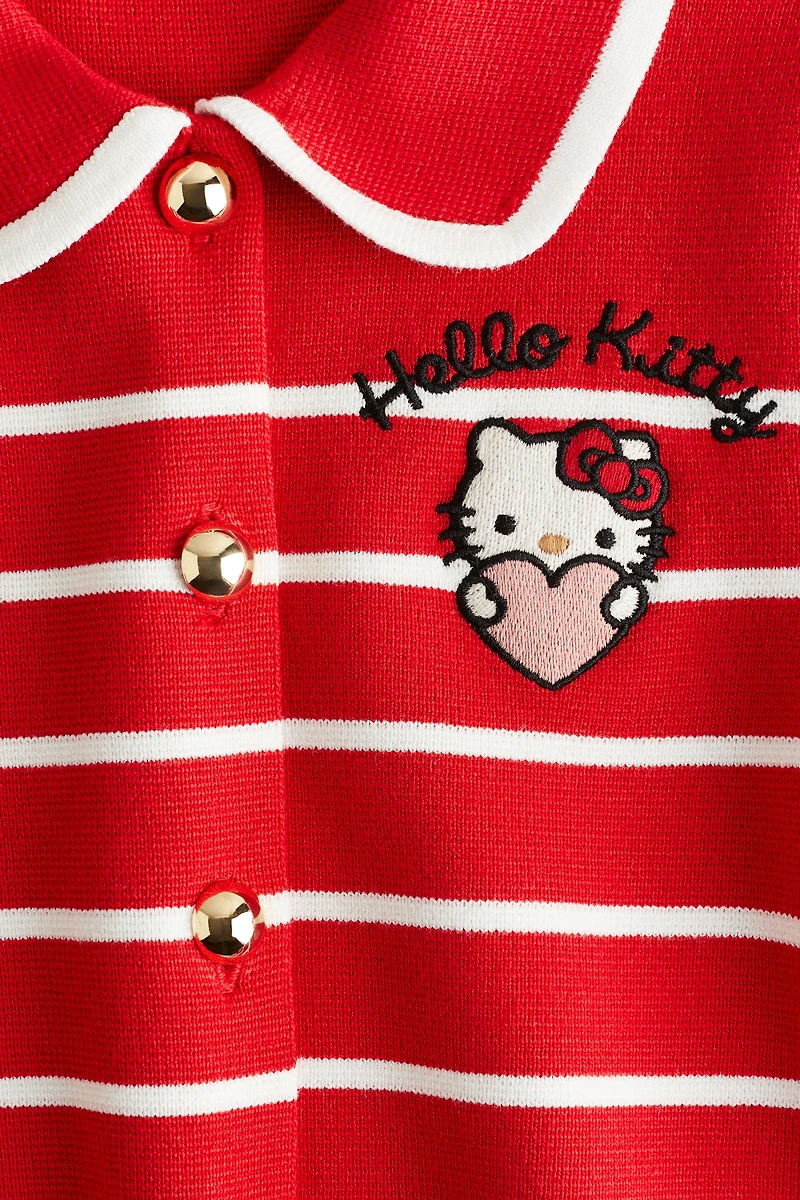 Cardigan en tricot avec détail brodé