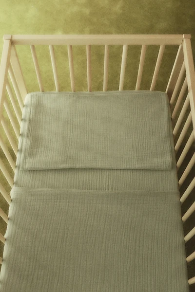 Muslin Crib Duvet Cover Set