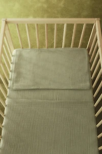 Muslin Crib Duvet Cover Set