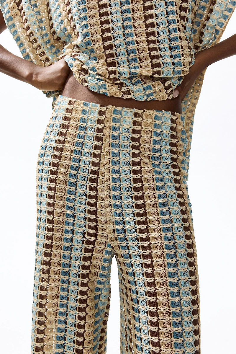 Flared Pull-On Pants