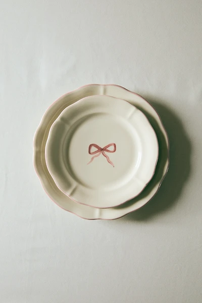 Hand-Painted Stoneware Appetizer Plate