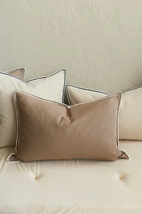 Housse de coussin en toile coton
