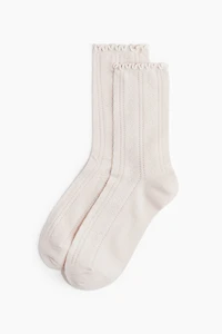 3-pack Pointelle-Knit Socks