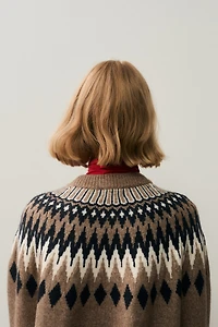 Chandail en tricot jacquard