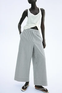 Ankle-Length Cotton Pants