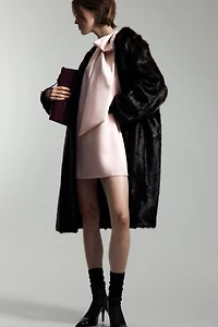 Bow-Detail One-Shoulder Dress