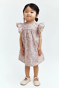 Patterned Empire-Waist Dress