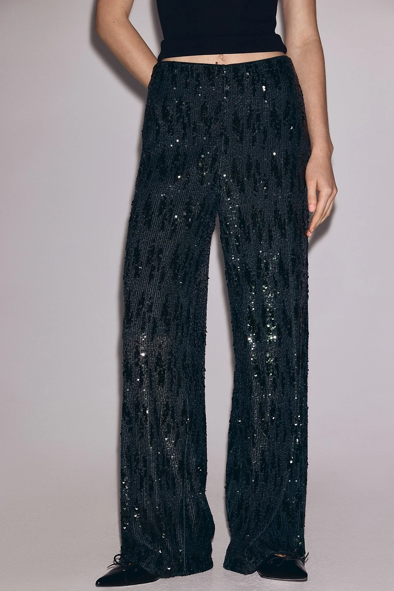 Sequined Pants