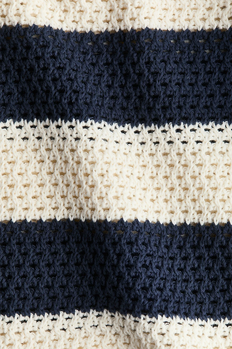 Open-Knit Cotton Sweater