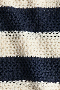 Open-Knit Cotton Sweater