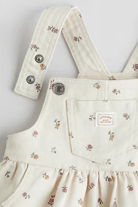 Robe salopette en sergé de coton