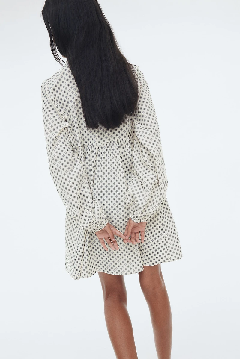 Tie-Detail Cotton Dress