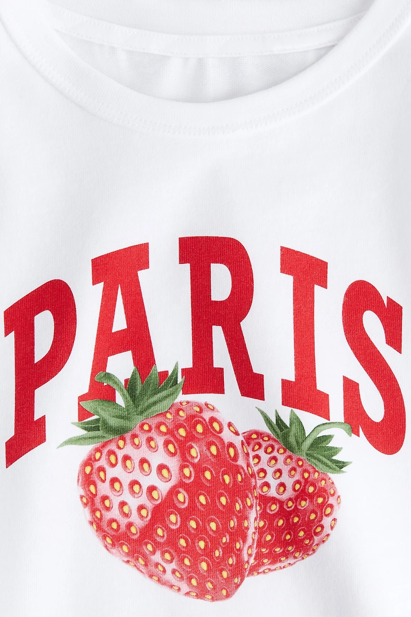 T-shirt avec motif imprimé