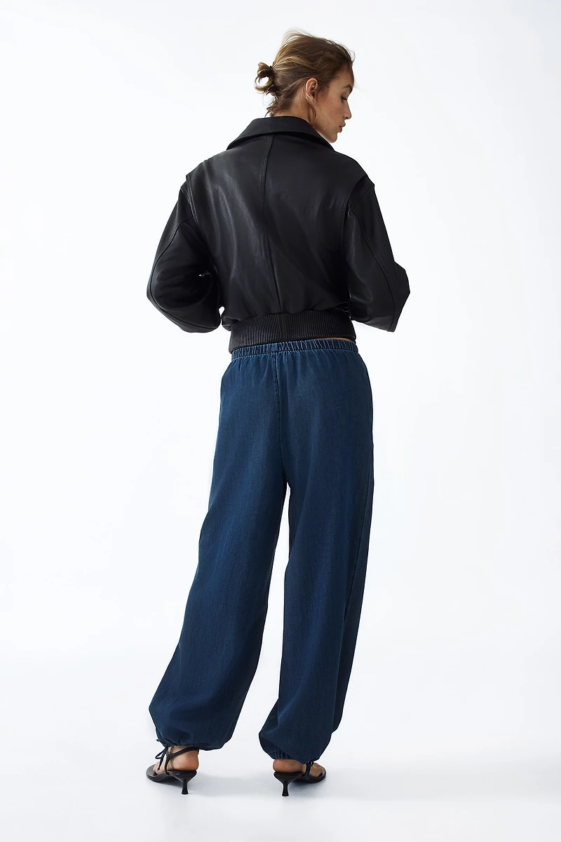 Pantalon en denim avec jambes ballon