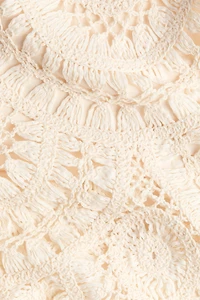 Crochet-Look Bermuda Shorts