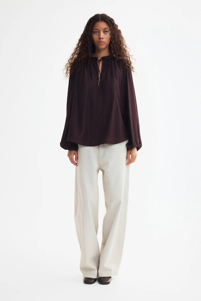 Tie-Detail Blouse