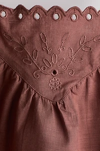 Ensemble brodé 2 pièces en coton