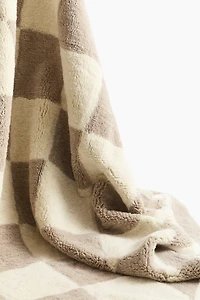 Diamond-Patterned Wool-Blend Rug