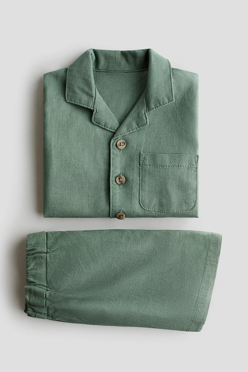 Ensemble 2 pièces en lin mélangé