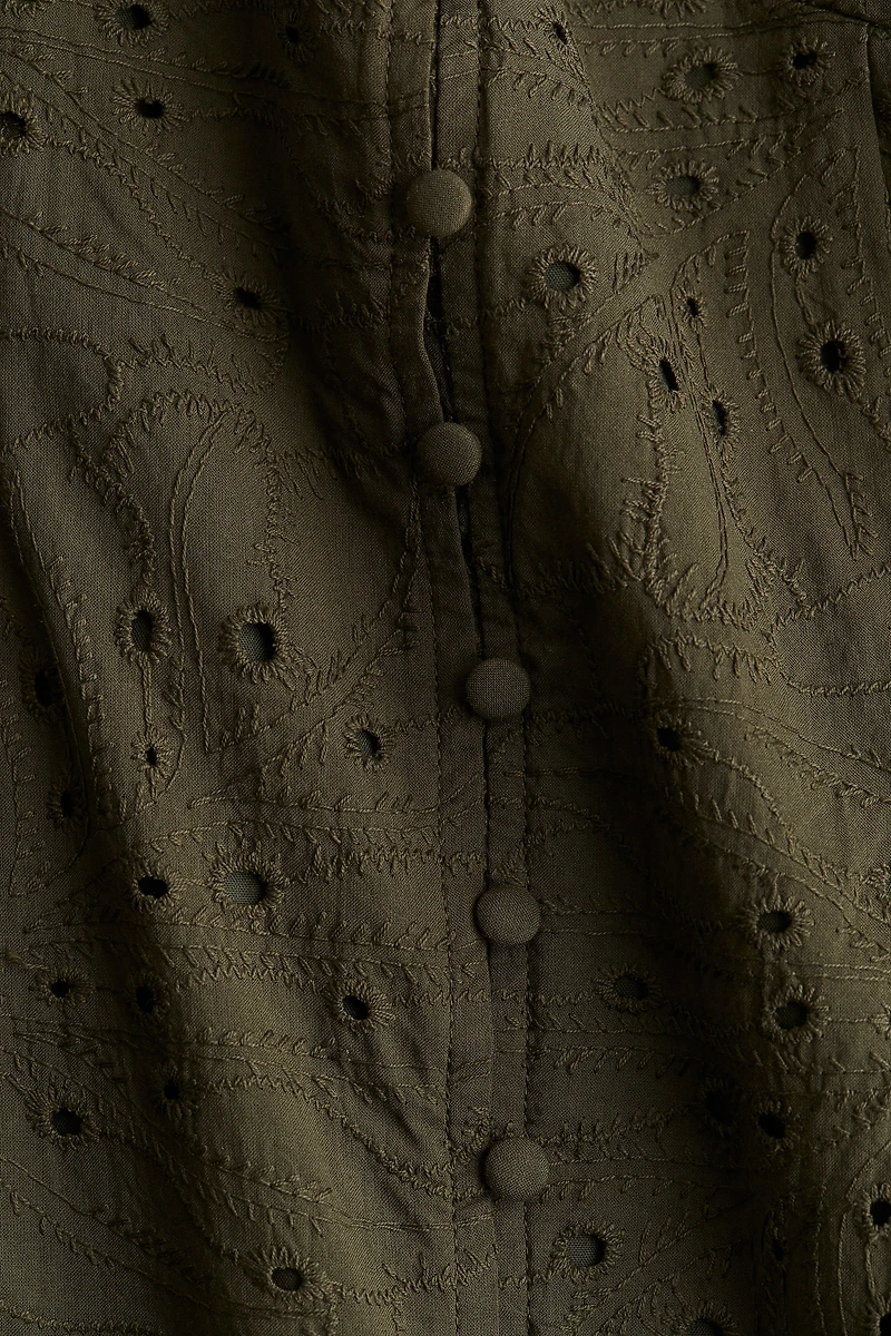 Dress with Eyelet Embroidery