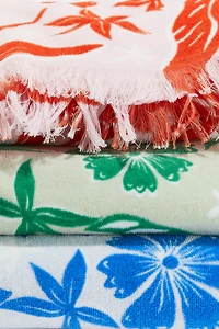 Serviette de plage à motif