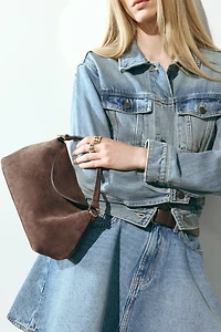 Sac à bandoulière en daim