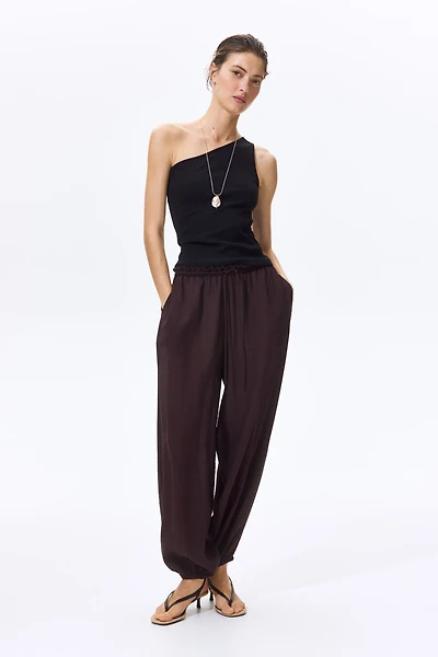 Pantalon à cordon avec jambes ballon