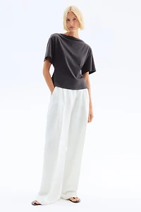 Boat-Neck Cotton Top