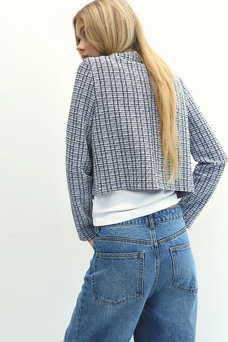 Textured Jersey Cardigan