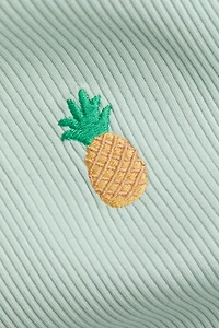 Embroidered-Detail Tank Top