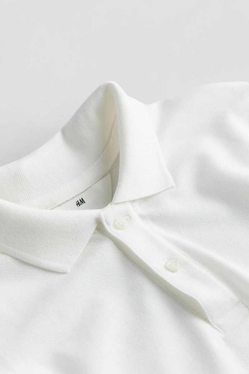 Polo en piqué de coton
