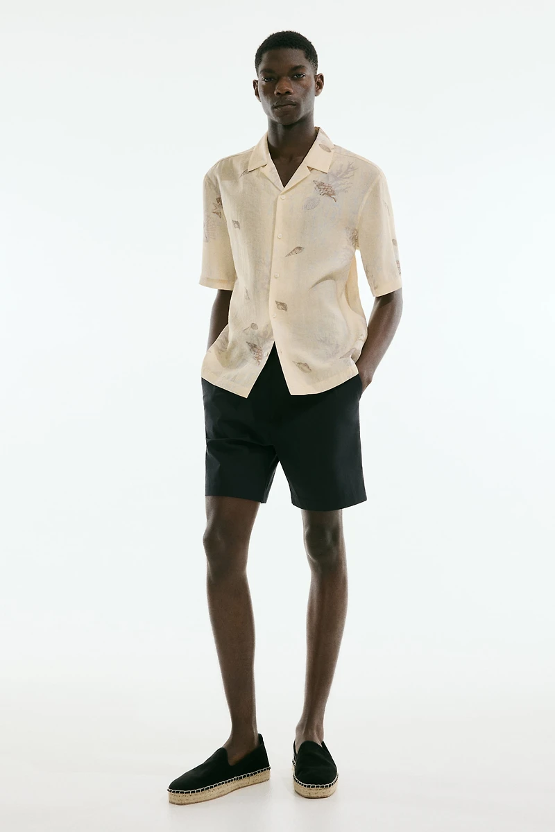 Relaxed-Fit Poplin Shorts