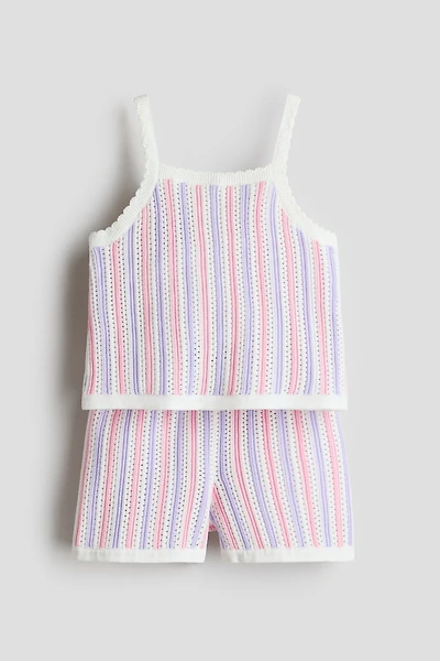 2-piece textured-knit set