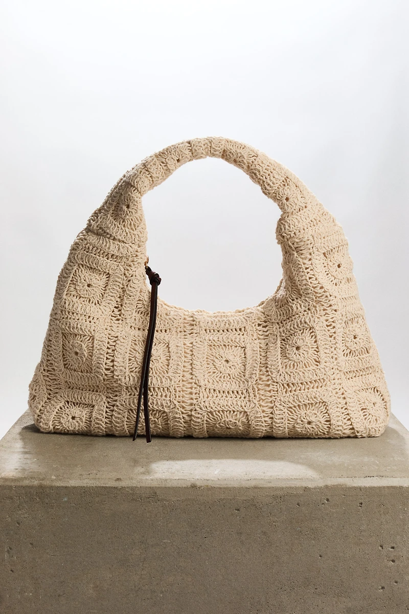 Crochet-Look Handbag
